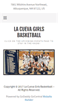 Mobile Screenshot of lacuevagirlsbasketball.com