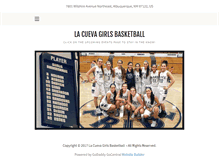 Tablet Screenshot of lacuevagirlsbasketball.com